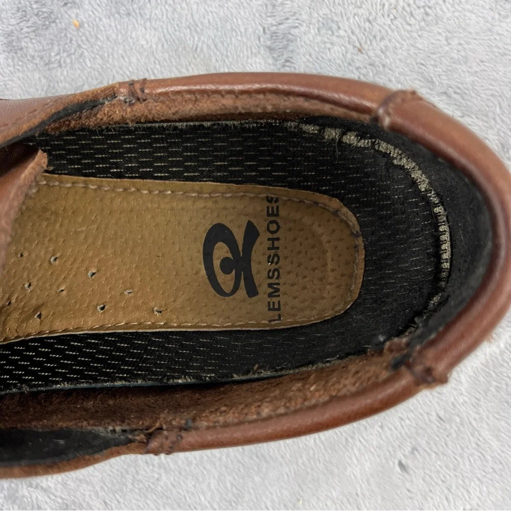 LEMS Mariner Womens Brown Leather Boat Loafers Deck Shoes EU 36 US 6-6.5 - Picture 8 of 10